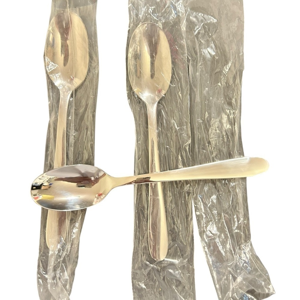 3 Crofton 7” Flatware Spoons New Old Stock in Original Wrapping